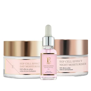 EGF Cel Effect Dag Moisturizer + EGF Cel Effect Nacht Moisturier + Rozenbloesem gezichtsolie 30ml