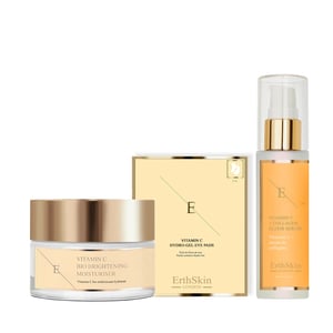 VITAMINE C + COLLAGEN ELIXIR SERUM 60ML + Vitamin C Bio Brightening Moisturiser 50ml + Vitamin C Hydrogel Eye Pads x 5