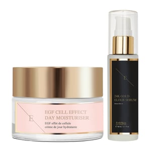 Anti-rimpel Elixir Serum 24k Goud 60ml + EGF Cel Effect Dag Moisturiser 50ml