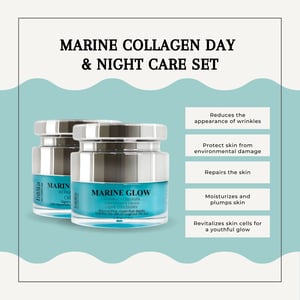 Marine Glow + Vitamine C Geconcentreerde Crème 50ml
Marine Collageen Nachtcrème 50ml