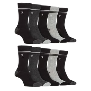 Heren 10 paar multi-pack heldere bamboosokken