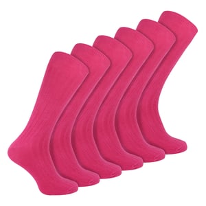 Heren Effen Kleurige Katoenen Ribbelsockers