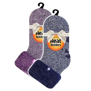 2-Pack Dames Zachte Lounge Sokken met Antislip
