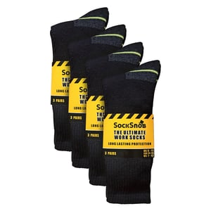 12 Paar Heren Zware Gearmiende Werk Sokken voor Stalen Neuzen Boots