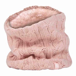Dames Kabelgebreide Winter Fleece Gevoerde Thermische Nekwarmer