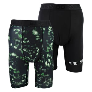2-Pack Prestaties Vochtregulerende Boxers met Lange Pijp voor Mannen