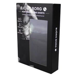 2-Pack Prestaties Vochtregulerende Boxers met Lange Pijp voor Mannen