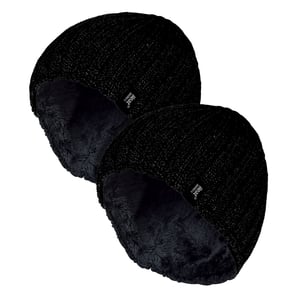 Heren Chunky Zachte Winter Geribde Muts - 2 Pack