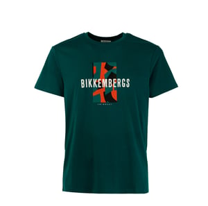 Heren-T-shirt met ronde hals en logo