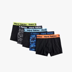 Hard Yakka KATOEN BOXERSHORT Vijf PACK Mannen