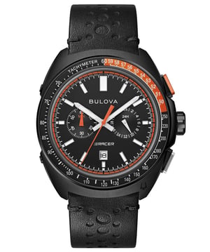 Bulova Racer Chronograaf Heren Zwarte Horloge 98B428