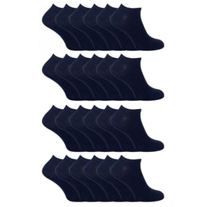 24 Pack Multipack Katoenen Trainer Sokken voor Jongens en Meisjes