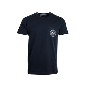 Weird Fish Heren Tidal Organic Korte Mouwen T-Shirt (Marineblauw)