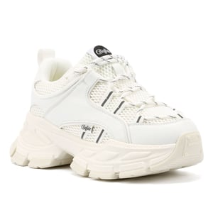 Buffalo Saturn Lace Dames Witte Sneakers