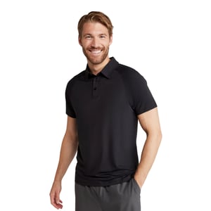 Mountain Warehouse Heren IsoCool Lichtgewicht Poloshirt (Zwart)