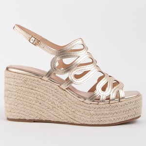 Montevita Sandalen Met Een Sleehak Salia2 Goud