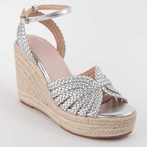 Montevita Sandalen Met Een Sleehak Salia3 Zilver
