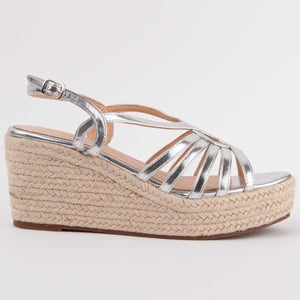 Montevita Sandalen Met Een Sleehak Salia6 Zilver