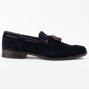 Purapiel Mocassin Moretto2 Blauw