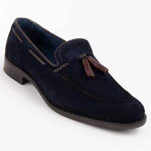 Purapiel Mocassin Moretto2 Blauw
