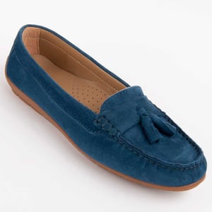 Purapiel Mocassin Meilis4 Blauw