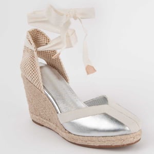 Montevita Espadrilles Met Een Sleehak Balenci2 Zilver