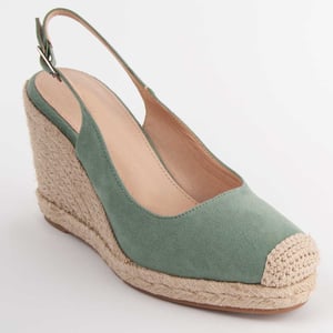 Montevita Espadrilles Met Een Sleehak Balenci7 Groen