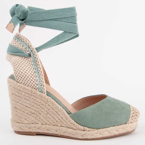 Montevita Espadrilles Met Een Sleehak Balenci8 Groen