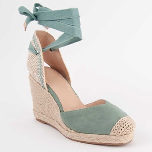 Montevita Espadrilles Met Een Sleehak Balenci8 Groen