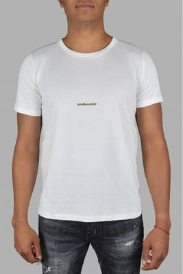 Saint Laurent T-shirt Rive gauche Wit