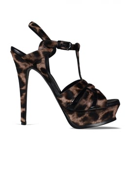 Saint Laurent Tribute Sandalen Bruin