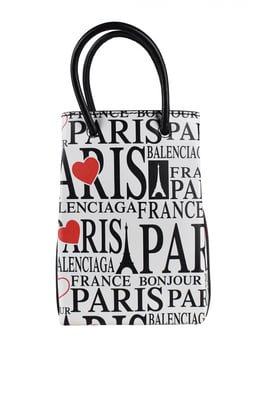 Balenciaga Shopping North South Handtas Wit