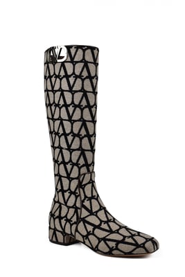 Valentino Garavani VLogo Laarzen Beige