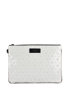Jimmy Choo Derek clutch Wit
