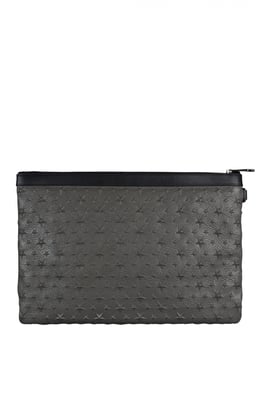 Jimmy Choo Derek clutch grijs