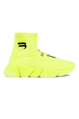 Balenciaga Speed ​​Soccer Sneakers Geel