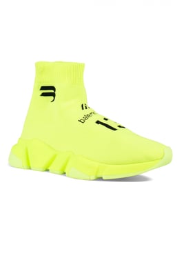 Balenciaga Speed ​​Soccer Sneakers Geel