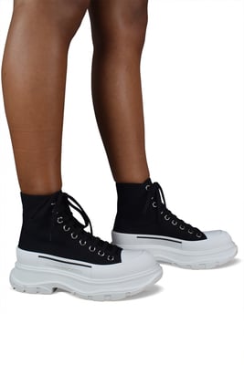 Alexander McQueen Sneakers Tread Slick Zwart