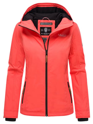 Marikoo dames overgangsjas lichtgewicht water- en windafstotend met capuchon coral pink