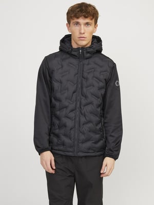Jack & Jones Outdoorjas Heat Hybrid Jacket Zwart