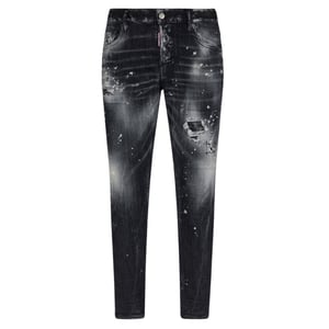 Dsquared2 Skater Jean Verfspetterde jeans met vervaagde zwarte wassing