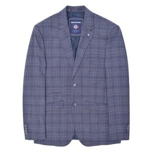 Lambretta Heren Bradley Geruite Blazer (Leisteen)