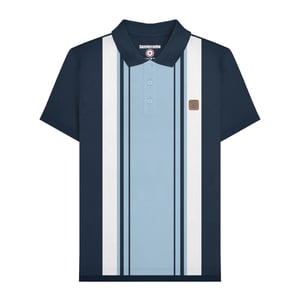 Lambretta Heren SS25 Klassiek Poloshirt (Marine)