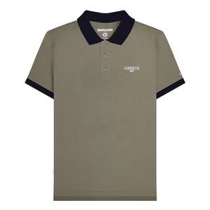 Lambretta Heren Origineel SS24 Poloshirt (Kaki Groen)