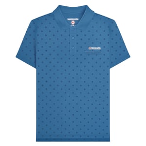 Lambretta Heren Premium Target All-Over Print Big & Tall Polo Shirt (Donkerblauw/Navy)