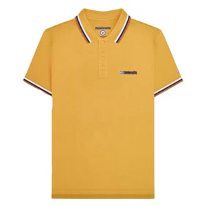 Lambretta Heren SS25 Driekleurige Polo Shirt (Goud)
