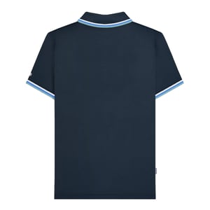 Lambretta Heren SS25 Triple Tipped Groot & Lang Poloshirt (Marine/wit/blauw/rookblauw)
