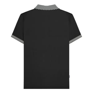 Lambretta Heren SS25 Tweekleurig Groot & Lang Poloshirt (Zwart)