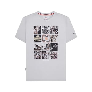 Lambretta Heren SS24 Foto Print T-Shirt (Grijs)