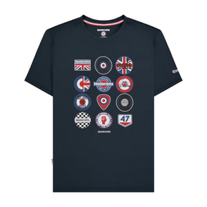Lambretta Heren SS25 Badge T-Shirt (Marine)